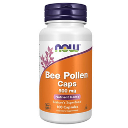 Now Foods Bee Pollen 500 mg 100 kapsułek