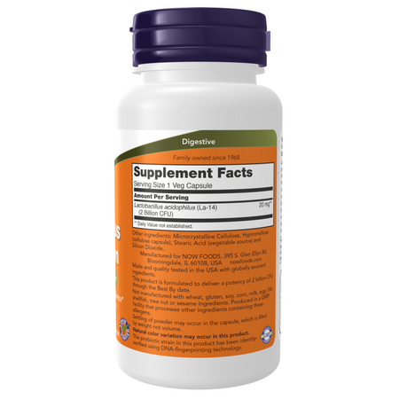 Now Foods Acidophilus Two Billion 250 veg kapsułek