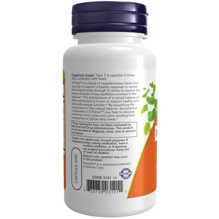 Now Foods D-Flame 90 veg kapsułek