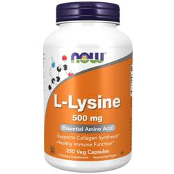 Now Foods L-Lysine 500 mg 250 veg kapsułek