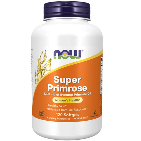 Now Foods Super Primrose 1300 mg 120 kapsułek