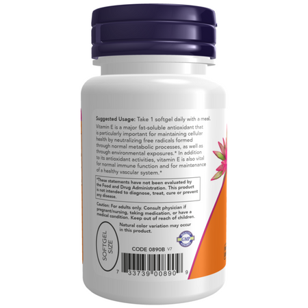 Now Foods Witamina E-400 (D-alfa-tokoferol) 100 kapsułek