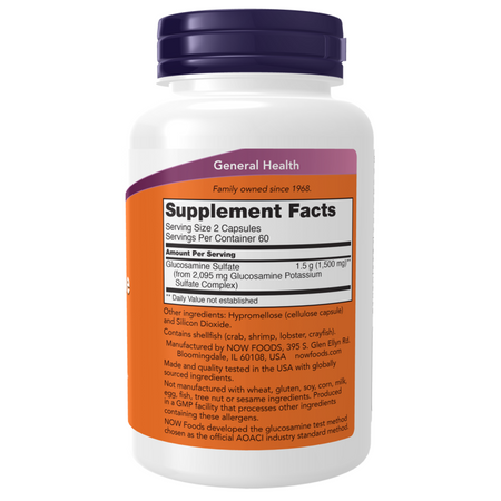 Now Foods Siarczan Glukozaminy 240 kapsułek