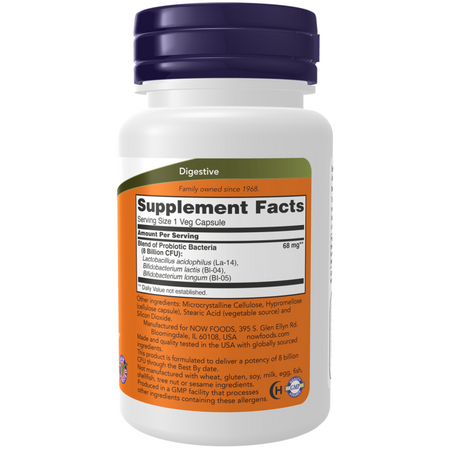 Now Foods Probiotyk 8 Billion Acidophilus, Bifidus 120 kapsułek