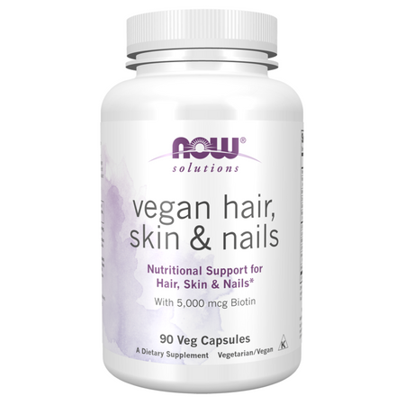 Now Foods Włosy, Skóra i Paznokcie Vegan (Hair, Skin i Nails) 90 kapsułek