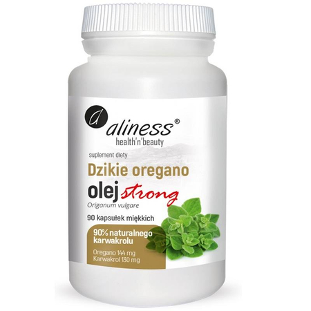 Aliness Olej z Dzikiego Oregano Strong 90 kapsułek