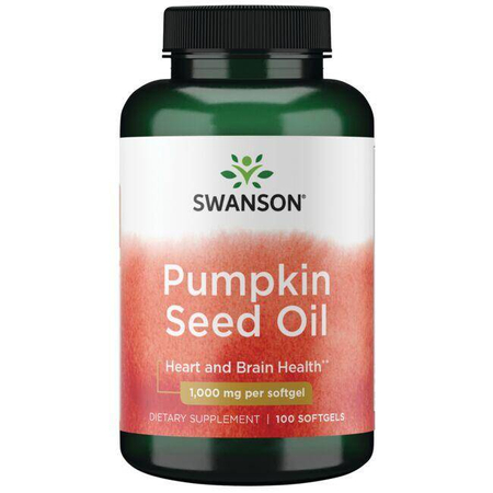 Swanson Olej z pestek Dyni (Pumpkin Seed Oil) 1000 mg 100 kapsułek