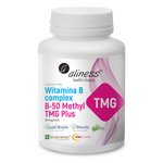 Aliness Witamina B Complex B-50 Methyl TMG Plus 100 kapsułek vege