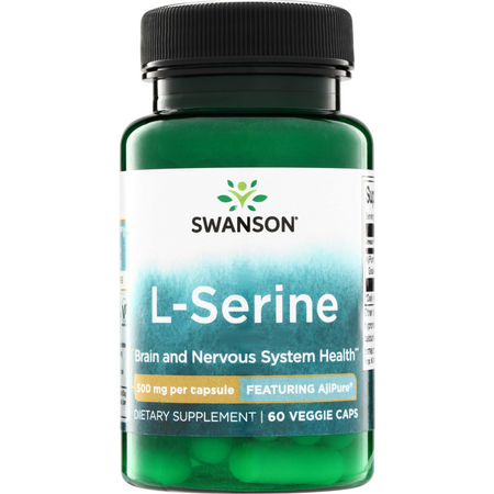 Swanson AjiPure L-Seryna 500 mg 60 kapsułek