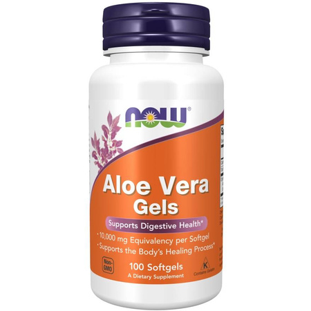 Now Foods Aloe Vera 10000 mg Gels 100 kapsułek