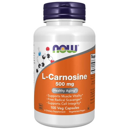 Now Foods L-Carnosine 500 mg 100 veg kapsułek