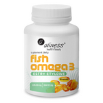 Aliness Fish Omega 3 Estry EPA 180 mg DHA 120 mg 90 kapsułek