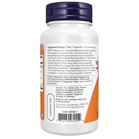 Now Foods Mushroom Immune Renew 90 kapsułek