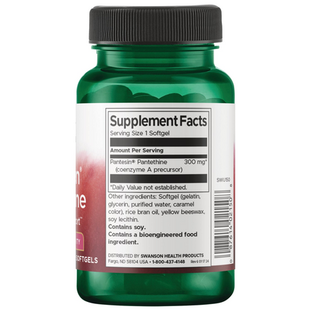 Swanson Pantesin Pantethine 300 mg 60 kapsułek