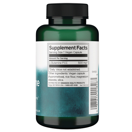 Swanson L-Glutamina 500 mg 100 kapsułek