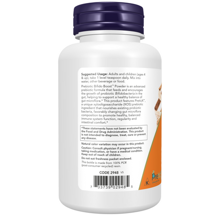 Now Foods Prebiotic Bifido Boost Puder 85 g