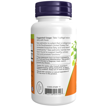 Now Foods Saw Palmetto Extract 160 mg 120 kapsułek