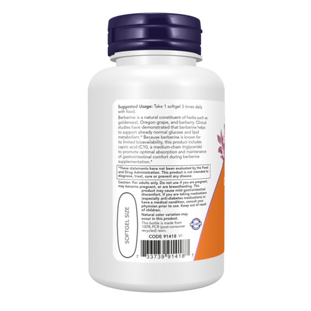 Now Foods Berberine Glucose Support 60 kapsułek