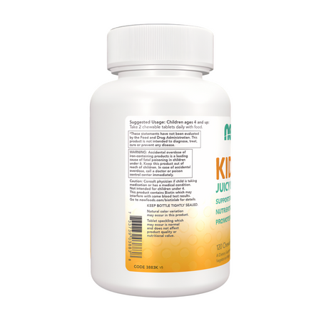 Now Foods Kid Vits Juicy Orange 120 tabletek