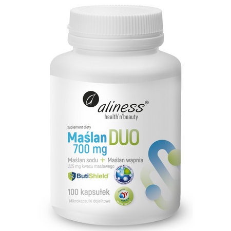 Aliness Maślan DUO 700 mg 100 kapsułek