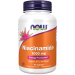 Now Foods Niacyna (Niacinamide) 1000 mg 90 tabletek