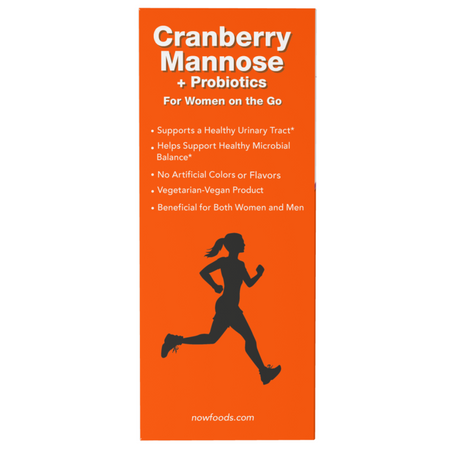 Now Foods Cranberry Mannose + Probiotics 24 saszetki