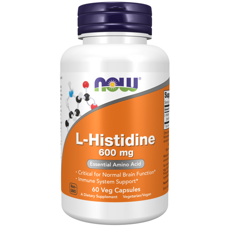 Now Foods L-Histydyna 600 mg 60 kapsułek