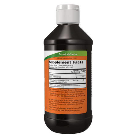 Now Foods Elderberry (Czarny Bez) Liquid 237 ml płyn