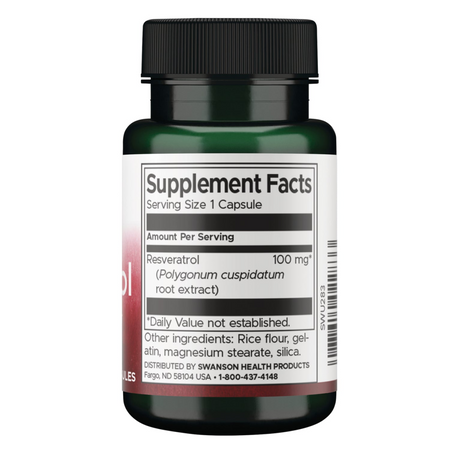 Swanson Resweratrol 100 mg 30 kapsułek