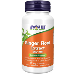 Now Foods Imbir (Ginger) Extract 250 mg 90 kapsułek