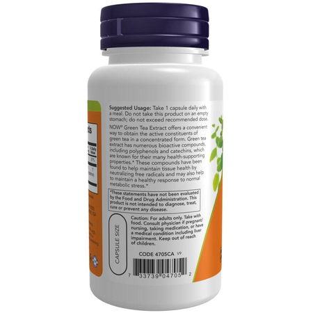 Now Foods Green Tea Extract 400 mg 100 kapsułek