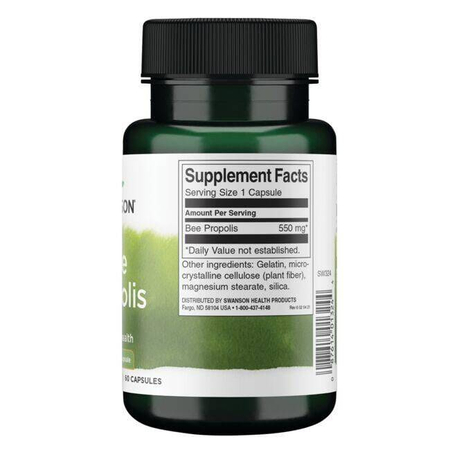 Swanson Kit Pszczeli (Bee Propolis) 550 mg 60 kapsułek