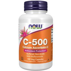 Now Foods Witamina C 500 mg Ascorbate-C 100 kapsułek