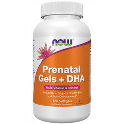 Now Foods Prenatal Gels + DHA 80 kapsułek