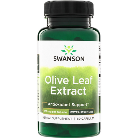 Swanson Liść Oliwny (Olive Leaf) Extract 750 mg 60 kapsułek