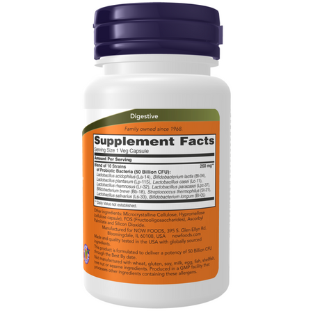 Now Foods Probiotic-10 50 Billion 50 kapsułek