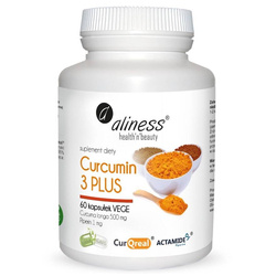 Aliness Curcumin 3 Plus 500 mg 60 kapsułek vege