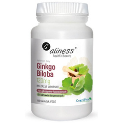 Aliness Ginkgo Biloba Extrakt 120 mg 60 tabletek