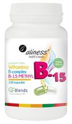 Aliness Witamina B Complex B-15 Methyl 100 kapsułek vege
