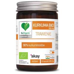 BeOrganic Kurkuma BIO 500 mg 50 kapsułek