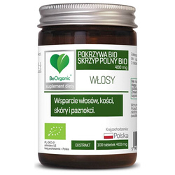 BeOrganic Skrzyp BIO + Pokrzywa BIO 400 mg 100 tabletek