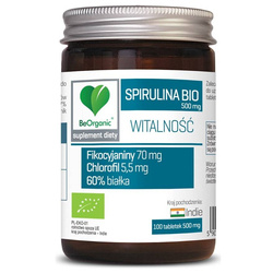 BeOrganic Spirulina BIO 500 mg 100 tabletek