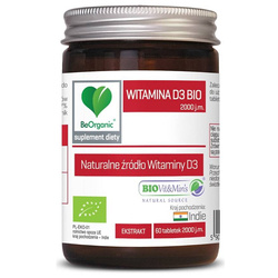 BeOrganic Witamina D3 BIO 2000 iu 60 tabletek