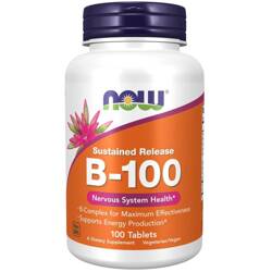 Now Foods B-100 Witamina B Complex 100 tabletek o przedłużonym wchłanianiu