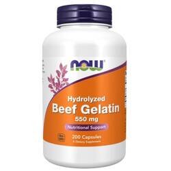 Now Foods Beef Gelatin 550 mg 200 kapsułek