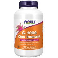 Now Foods C 1000 Zinc Immune 180 kapsułek