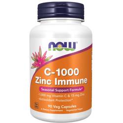 Now Foods C 1000 Zinc Immune 90 kapsułek