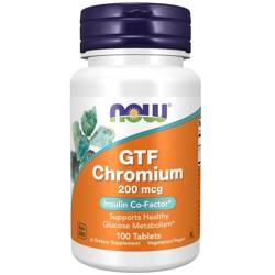 Now Foods Chrom GTF 200 mcg 100 tabletek