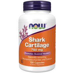 Now Foods Chrząstka Rekina (Shark Cartilage) 750 mg 100 kapsułek