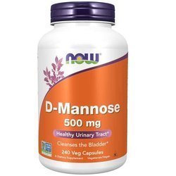 Now Foods D-Mannoza 500 mg 240 kapsułek